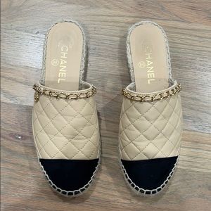 Chanel mule espadrilles